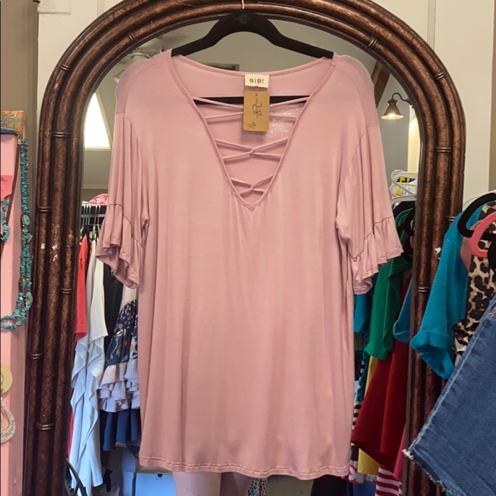 Light Pink Criss Cross top